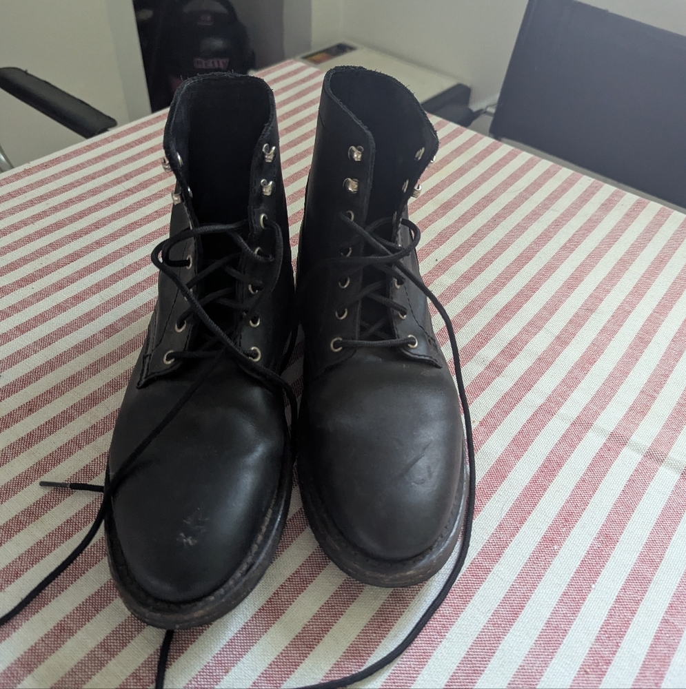 Black Leather Men's Boots (Thursdays)
